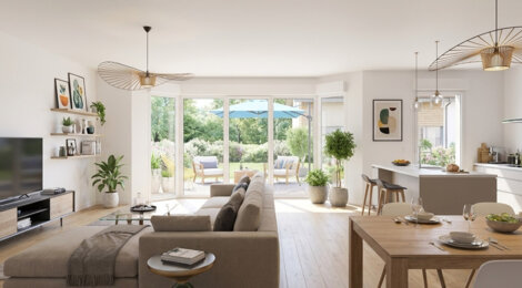 Programme immobilier neuf Domaine des Prés Verts - Valleiry cadre résidentiel proche Suisse maison avec jardin (74520) - Référence : 17188