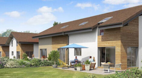 Programme immobilier neuf Domaine des Prés Verts - Valleiry cadre résidentiel proche Suisse maison avec jardin (74520) - Référence : 17188