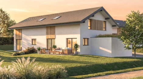 Programme immobilier neuf LES JARDINS DE CHLOE - Vallières-sur-Fier maison neuve avec jardin privatif (74150) - Référence : 17833