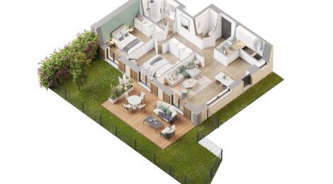 Programme immobilier neuf L’ECRIN DE VILLAZ - Villaz réhabilitation face au Parmelan (74370) - Référence : 9137