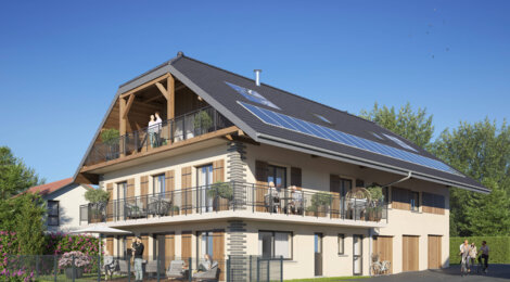 Programme immobilier neuf L’ECRIN DE VILLAZ - Villaz réhabilitation face au Parmelan (74370) - Référence : 9137
