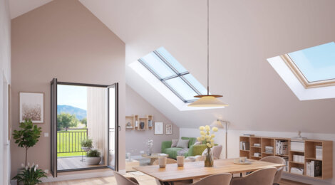 Programme immobilier neuf L’ECRIN DE VILLAZ - Villaz réhabilitation face au Parmelan (74370) - Référence : 9137