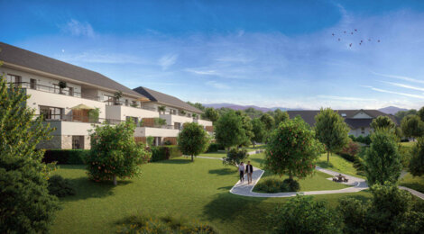 Programme immobilier neuf L'Uni'vert - Viuz-la-Chiésaz : Résidence T2–T4 avec cadre naturel et confort optimisé proche des commodités (74540) - Référence : 5634