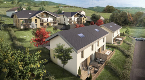 Programme immobilier neuf Les Coteaux du Salève - Vovray : Résidence T2–T4 avec cadre naturel et confort optimisé proche des commodités (74350) - Référence : 6699