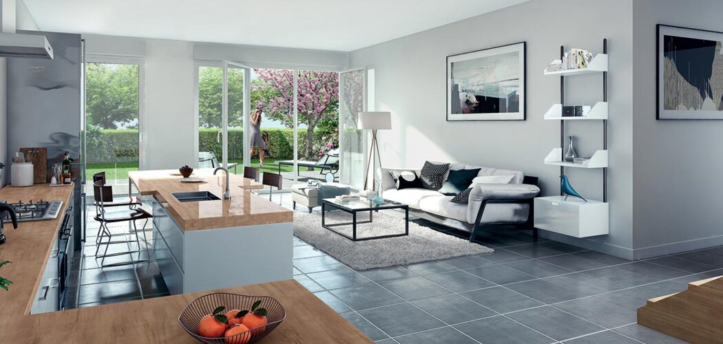 Programme immobilier neuf LES 2 CEDRES - Vulbens : Résidence T2–T4 avec luminosité naturelle et espaces extérieurs en centre-ville (74520) - Référence : 3227