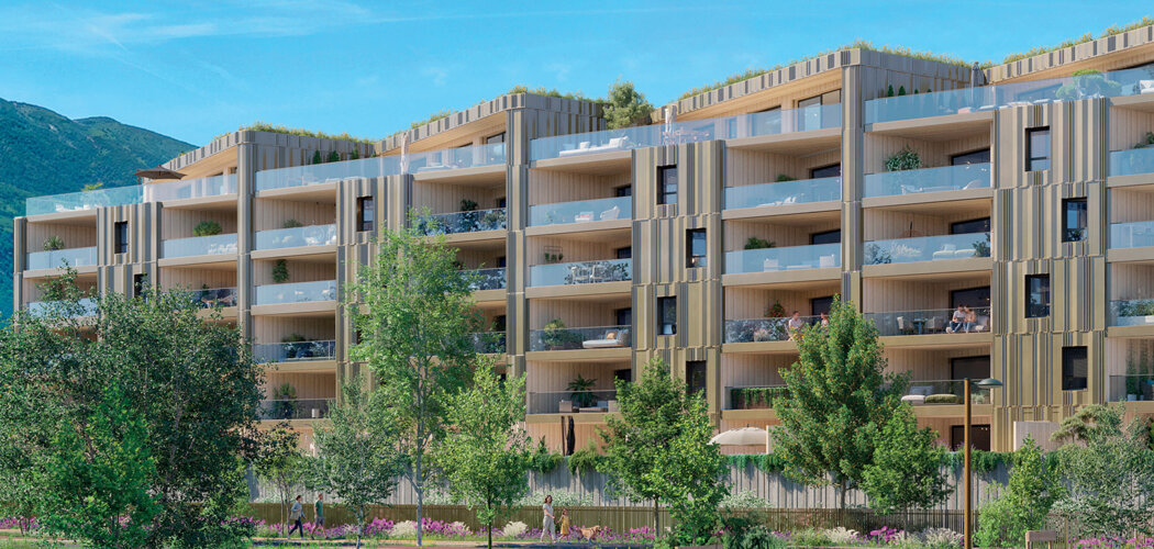 Programme immobilier neuf Les Terrasses du Port - Aix-les-Bains logements du 2 au 5 pièces proches Petit Port (73100) - Référence : 17793