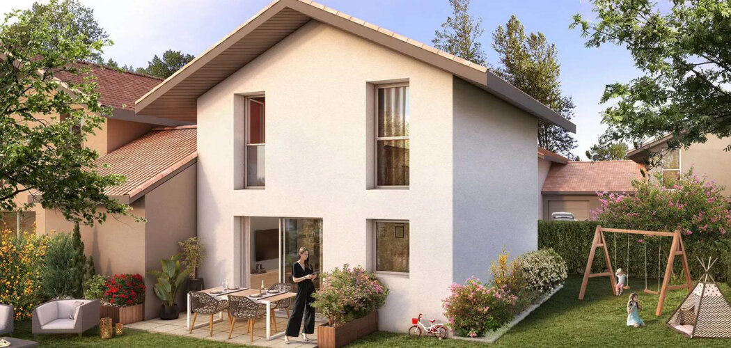 Programme immobilier neuf LE CHANT DES COLLINES - MAISONS - Allinges maisons familiales neuves en Haute-Savoie (74200) - Référence : 17317