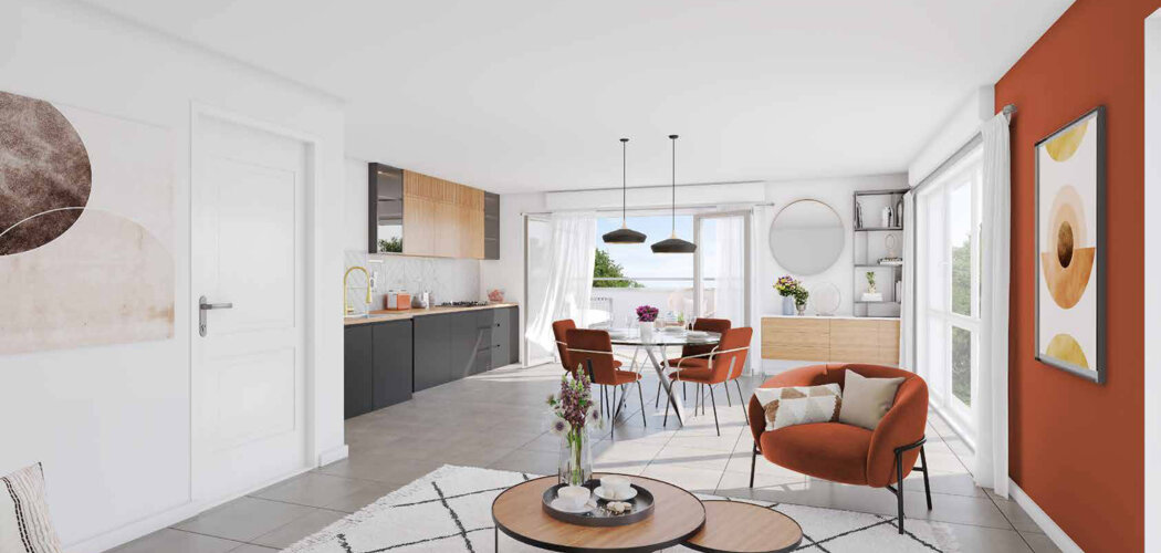 Programme immobilier neuf Coeur Ambilly - Ambilly : logements neufs sécurisés et verdoyants proche des transports (74100) - Référence : 15014