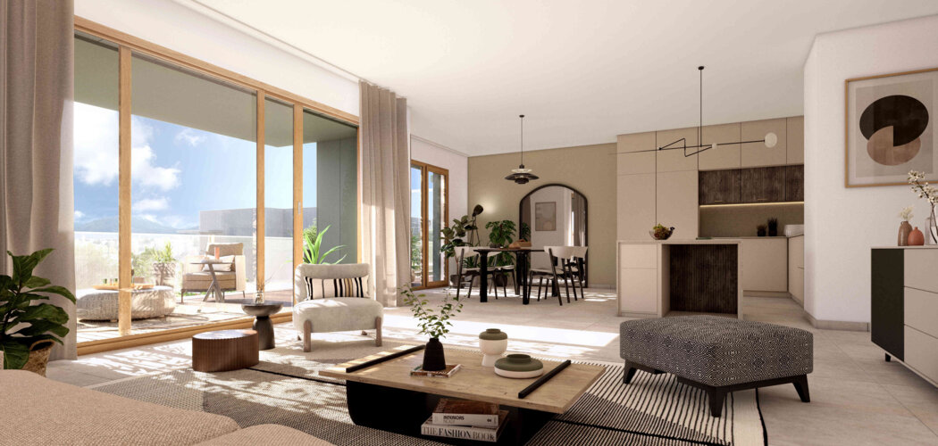Programme immobilier neuf L'EVEIL - VESNA - Annecy-le-Vieux : logements neufs T2–T5 proche de la nature (74000) - Référence : 15790