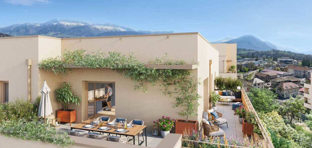 Programme immobilier neuf LES PROMENADES DE BILLY - Annecy Pringy : logements neufs sécurisés et verdoyants proche des commodités (74000) - Référence : 15357