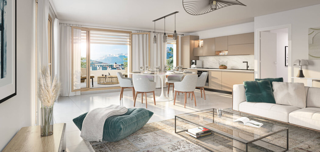 Programme immobilier neuf VERTUOSE - Annecy : Résidence T2–T5 avec cadre naturel et confort optimisé proche des commodités (74000) - Référence : 14676