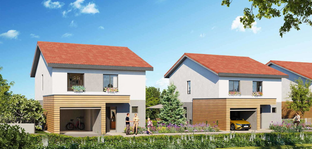 Programme immobilier neuf Opus Verde - Archamps : logements neufs écoresponsables dans un écrin de verdure près de Genève (74160) - Référence : 14826