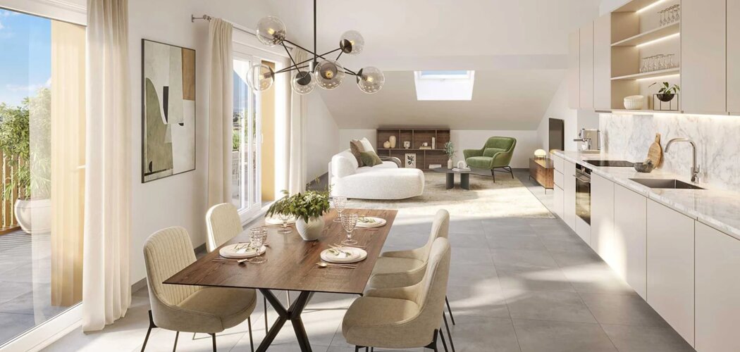 Programme immobilier neuf Saleve Parc 20% - Archamps vue panoramique sur le mont Salève (74160) - Référence : 16037
