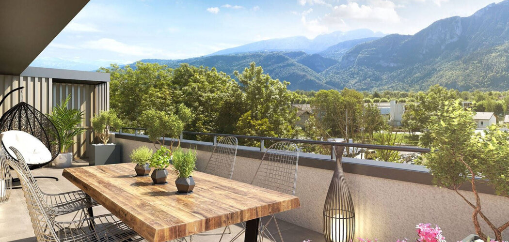 Programme immobilier neuf Poem - Ayse : Résidence studio–T4 avec cadre verdoyant et confort optimisé proche des transports (74130) - Référence : 5375
