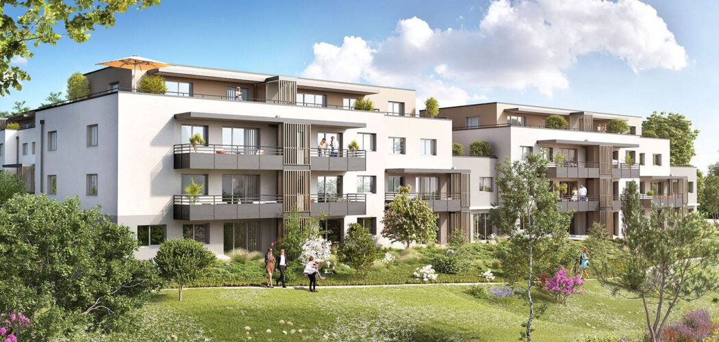 Programme immobilier neuf Poem - Ayse : Résidence studio–T4 avec cadre verdoyant et confort optimisé proche des transports (74130) - Référence : 5375