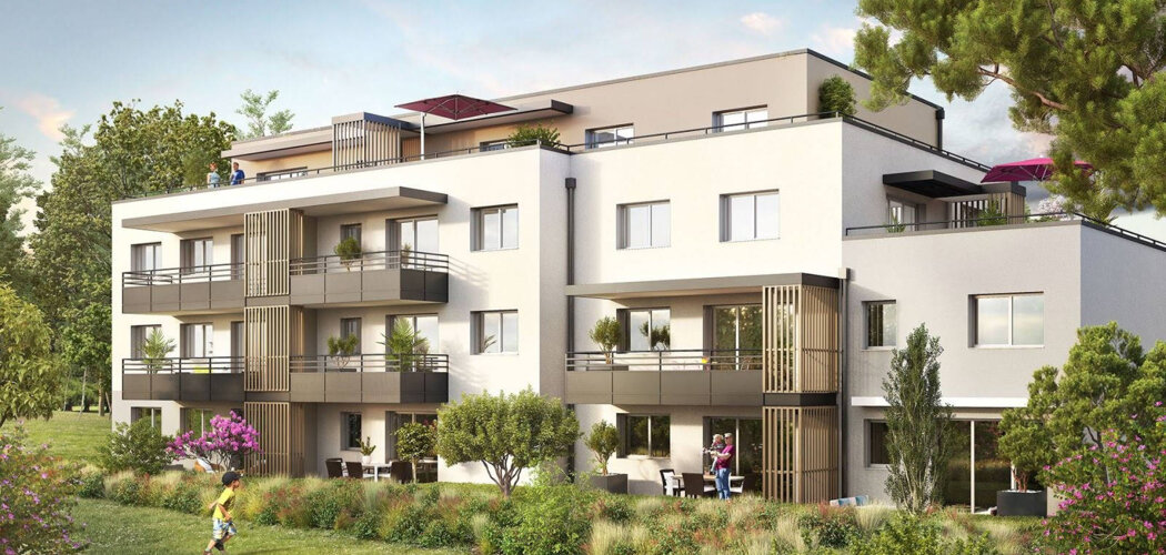 Programme immobilier neuf Poem - Ayse : Résidence studio–T4 avec cadre verdoyant et confort optimisé proche des transports (74130) - Référence : 5375