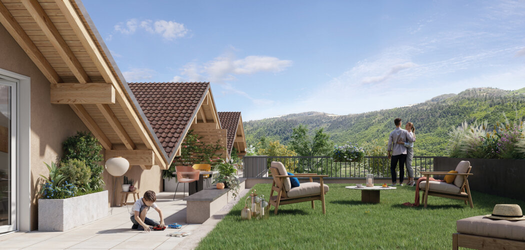Programme immobilier neuf Bô-Salève - Beaumont à 30 min en bus du Léman Express : résidence intimiste entre nature et Genève (74160) - Référence : 16154
