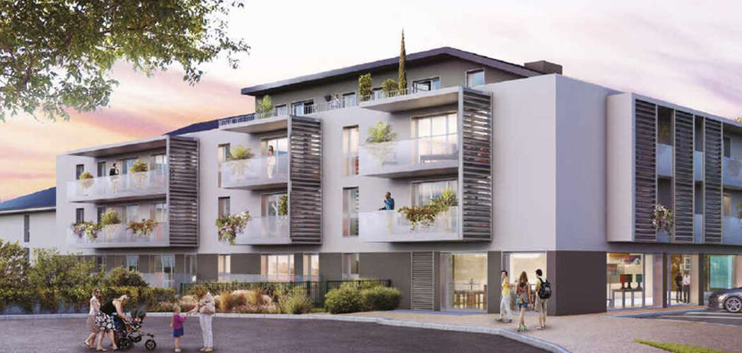 Programme immobilier neuf VILLA LEMAN - Bonne : Résidence T2–T3 avec cadre verdoyant et accès rapide à Genève en centre-ville (74380) - Référence : 1421