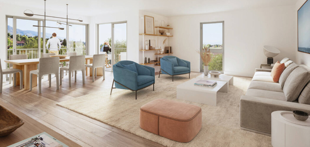 Programme immobilier neuf Domaine Ilia - Bossey : Résidence T2–T5 avec cadre naturel et confort optimisé proche des commodités (74160) - Référence : 6695