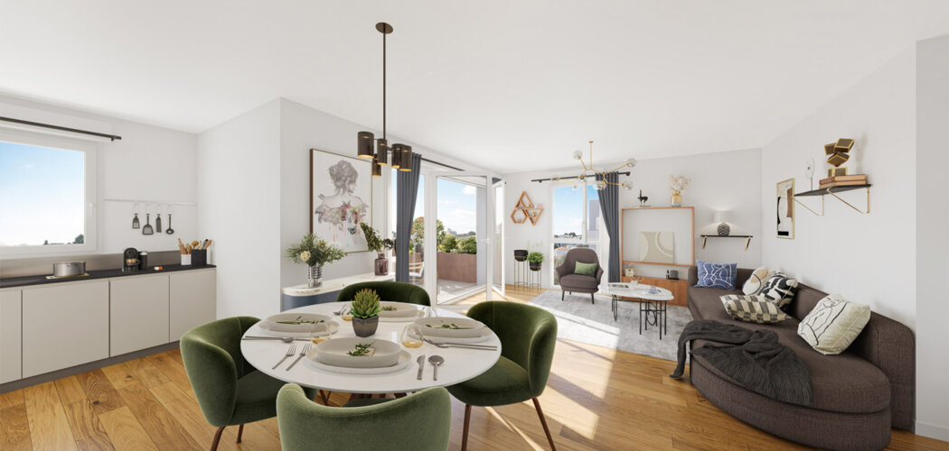 Programme immobilier neuf Les Balcons d'Annie - Bourg-en-Bresse à proximité de la gare (01000) - Référence : 14302