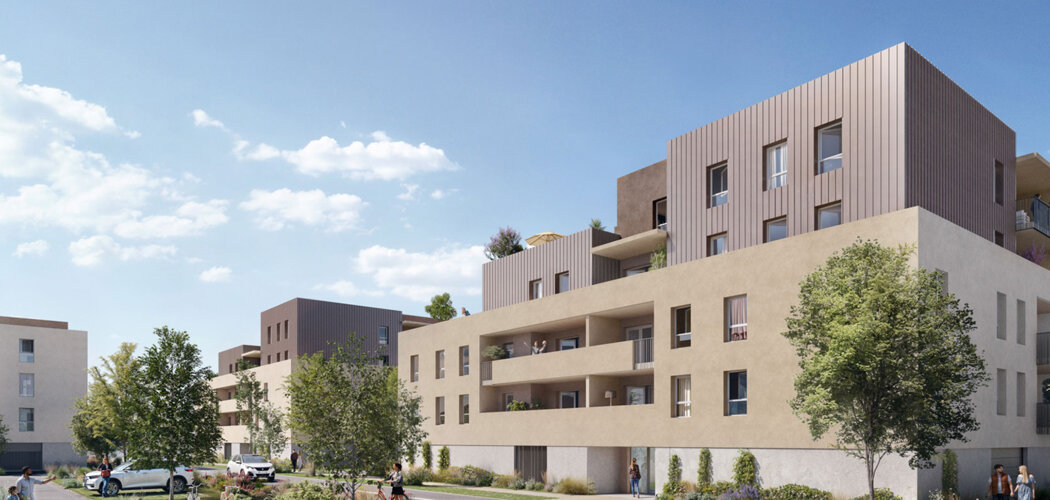 Programme immobilier neuf J.O.U.R - Bourg-en-Bresse cadre résidentiel près du centre et de la gare (01000) - Référence : 14304