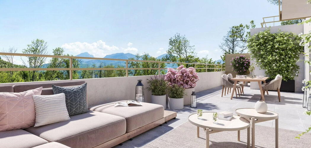 Programme immobilier neuf REFLET DES MONTS - Chambéry proche centre ville et transports (73000) - Référence : 17405