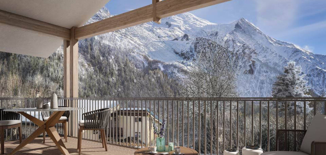Programme immobilier neuf WHITE PEARL - Chamonix Mont-Blanc : Résidence T2–T6 avec cadre montagnard et confort moderne proche des commodités (74400) - Référence : 4976
