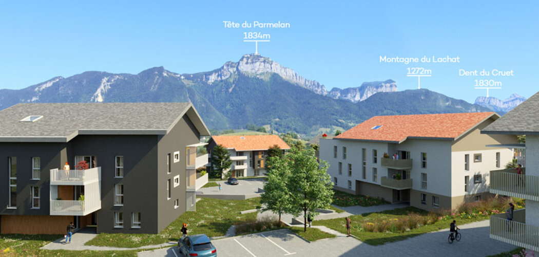 Programme immobilier neuf L'Ermengarde - Charvonnex : Résidence T2–T4 avec cadre naturel et confort optimisé proche des espaces verts (74370) - Référence : 4903