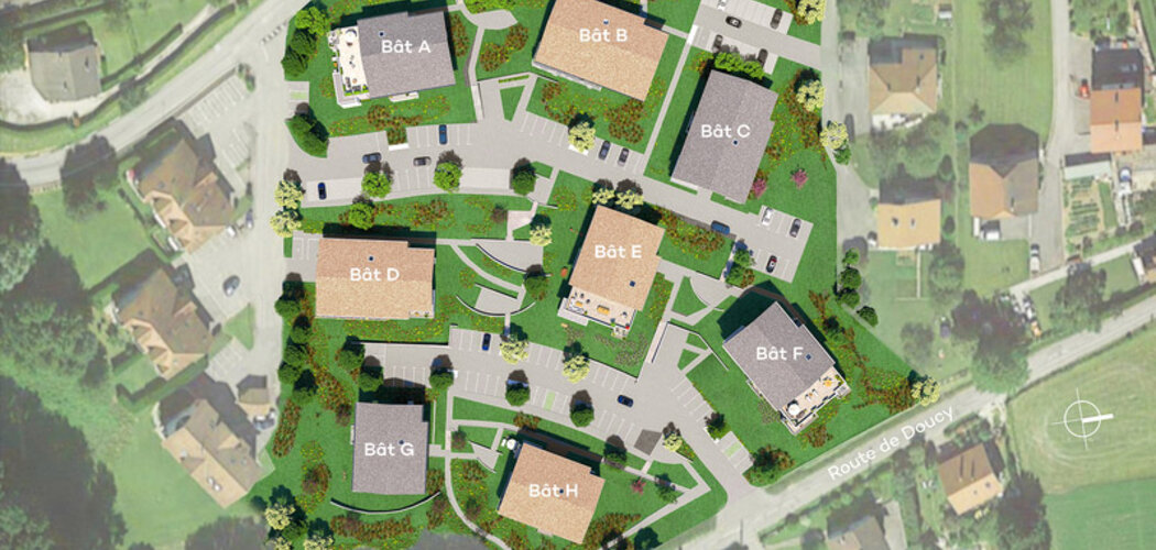 Programme immobilier neuf L'Ermengarde - Charvonnex : Résidence T2–T4 avec cadre naturel et confort optimisé proche des espaces verts (74370) - Référence : 4903