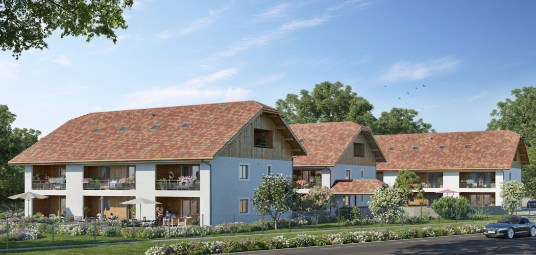 Programme immobilier neuf Domaine de la Commanderie - CORNIER (74) - Cornier : Résidence T2–T3 avec cadre montagnard et confort optimisé proche des commodités (74800) - Référence : 14592