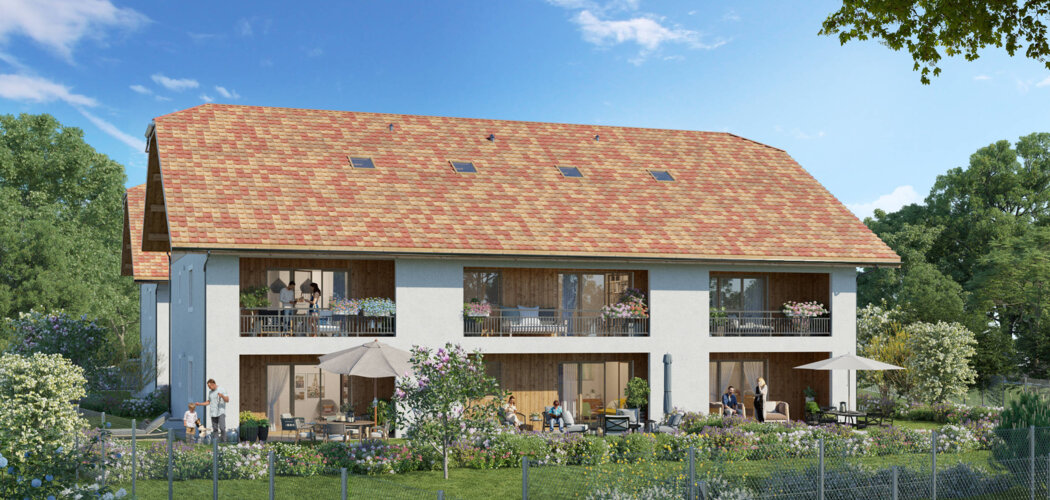 Programme immobilier neuf Domaine de la Commanderie - CORNIER (74) - Cornier : Résidence T2–T3 avec cadre montagnard et confort optimisé proche des commodités (74800) - Référence : 14592