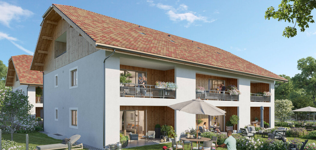 Programme immobilier neuf Domaine de la Commanderie - CORNIER (74) - Cornier : Résidence T2–T3 avec cadre montagnard et confort optimisé proche des commodités (74800) - Référence : 14592
