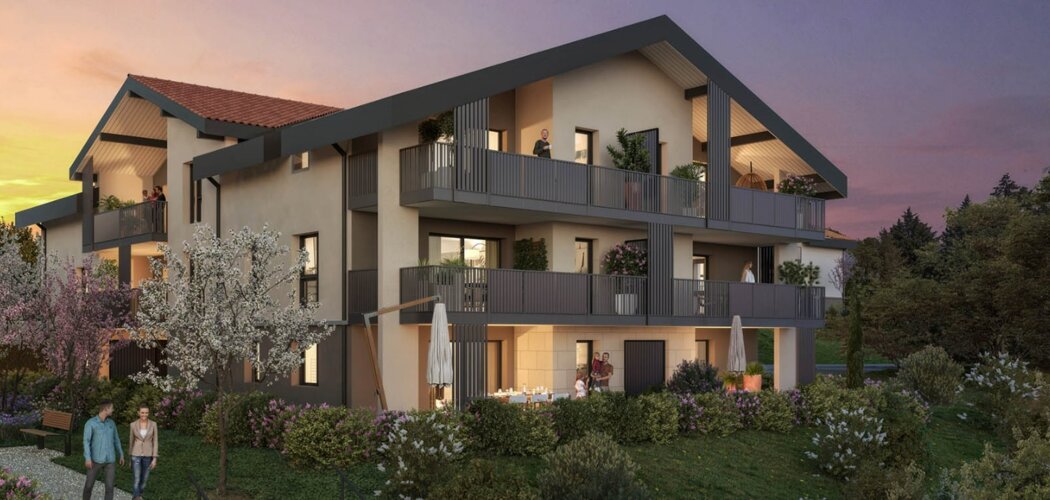 Programme immobilier neuf OUREA - Crozet : Résidence T2–T4 avec cadre naturel et confort optimisé proche des commodités (01170) - Référence : 14278