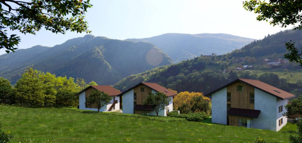 Programme immobilier neuf Les Embrunes - Dingy-Saint-Clair : Résidence T2–T4 avec cadre montagnard et confort optimisé proche des commodités (74230) - Référence : 7048