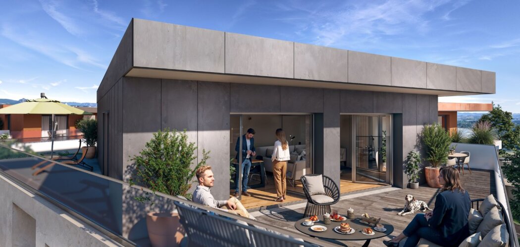 Programme immobilier neuf TERRE & O - Douvaine à proximité de la mairie et du bus (74140) - Référence : 9176