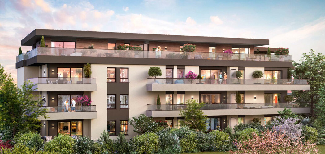 Programme immobilier neuf Villas Acacias - Douvaine résidence proche centre et Genève (74140) - Référence : 16201