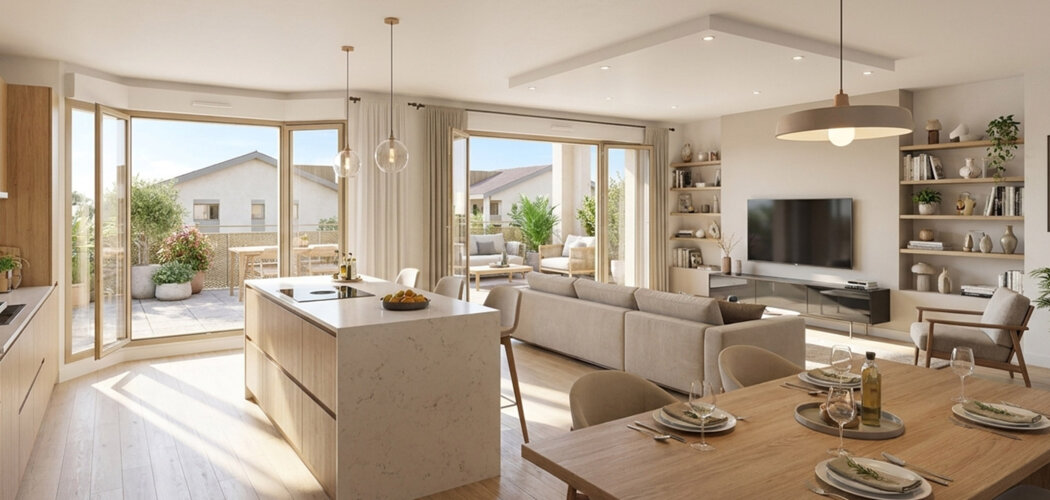 Programme immobilier neuf NEOZEN - Douvaine vie pratique entre centre ville et frontière suisse (74140) - Référence : 17665