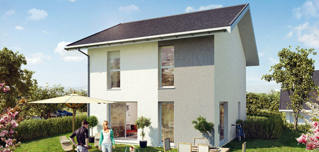 Programme immobilier neuf LES VILLAS DE L'ADRET - Etercy : Maisons T4–T5 avec jardins privatifs et surfaces modulables proche d’Annecy (74150) - Référence : 1003
