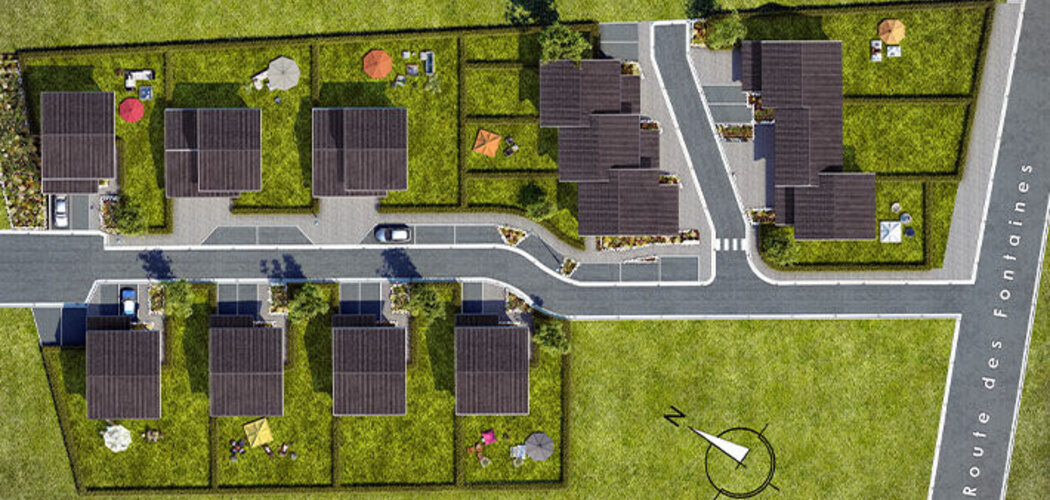 Programme immobilier neuf LES VILLAS DE L'ADRET - Etercy : Maisons T4–T5 avec jardins privatifs et surfaces modulables proche d’Annecy (74150) - Référence : 1003