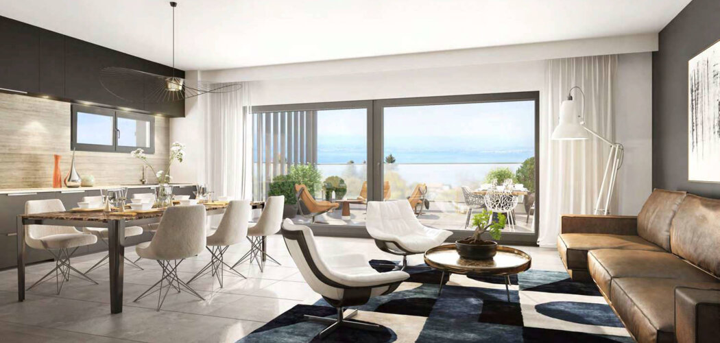 Programme immobilier neuf Hill Park seconde tranche - Évian-les-Bains à deux pas du lac Léman (74500) - Référence : 16164