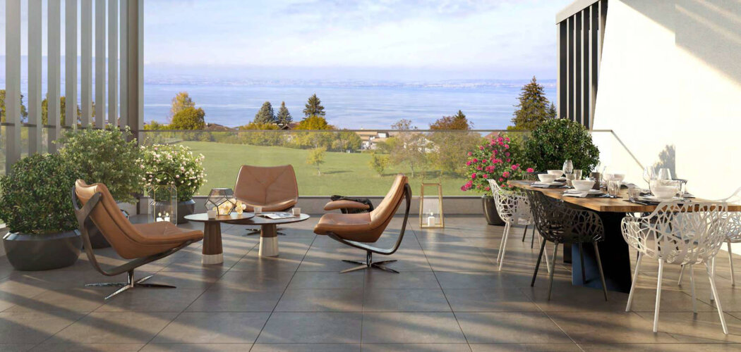 Programme immobilier neuf Hill Park seconde tranche - Évian-les-Bains à deux pas du lac Léman (74500) - Référence : 16164