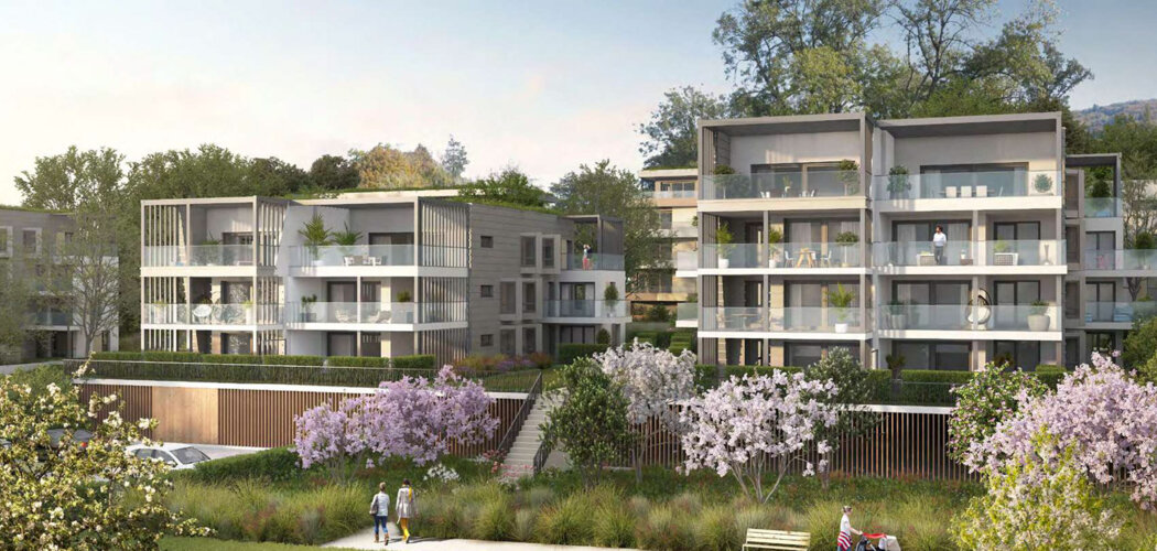 Programme immobilier neuf Hill Park 3ème tranche - Évian-les-Bains cadre naturel vue lac appartements lumineux (74500) - Référence : 17108