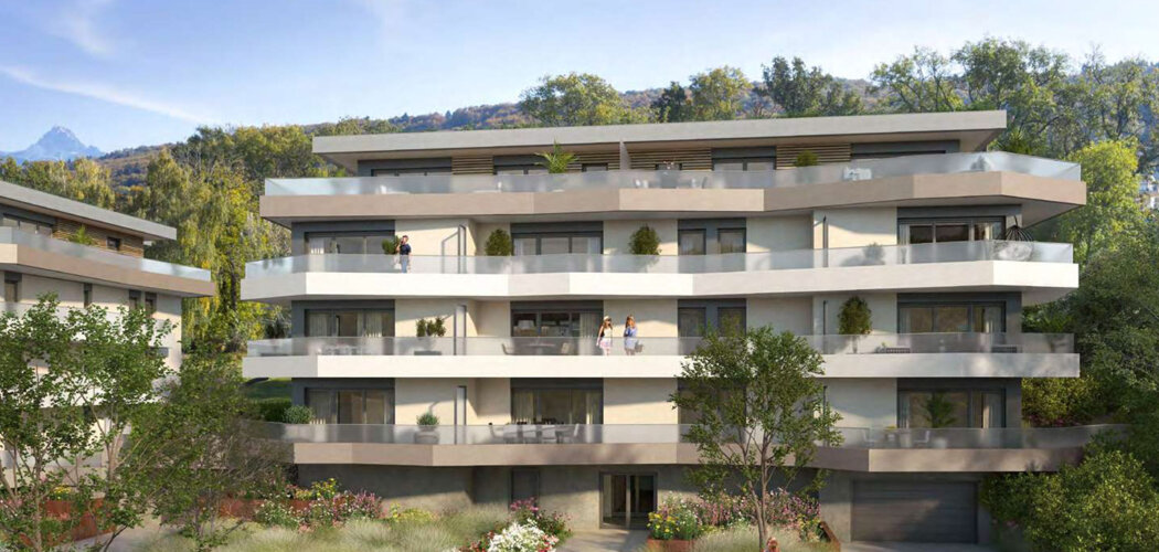 Programme immobilier neuf Hill Park 3ème tranche - Évian-les-Bains cadre naturel vue lac appartements lumineux (74500) - Référence : 17108