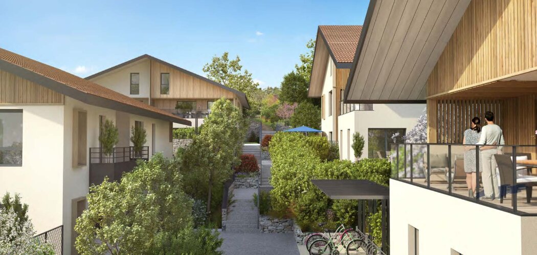 Programme immobilier neuf Eleman - Excenevex : résidence neuve proche lac Léman et plages (74140) - Référence : 15711