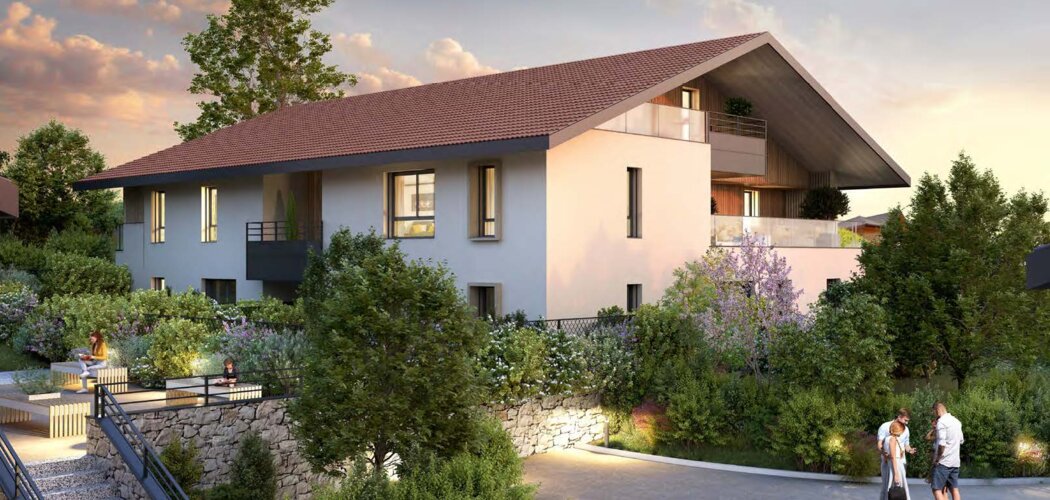 Programme immobilier neuf Eleman - Excenevex : résidence neuve proche lac Léman et plages (74140) - Référence : 15711