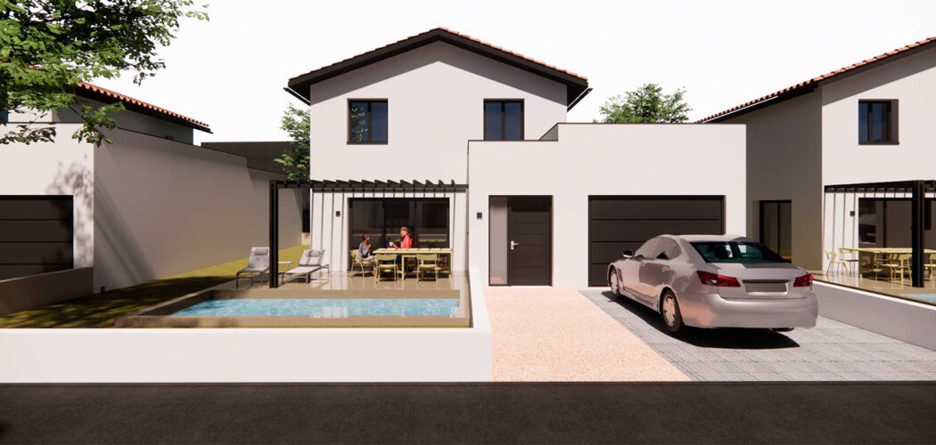 Programme immobilier neuf Le domaine des Villas - Feillens maisons 4 et 5 pièces proches de Mâcon (01570) - Référence : 17578
