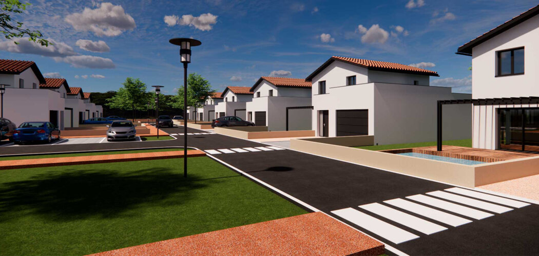 Programme immobilier neuf Le domaine des Villas - Feillens maisons 4 et 5 pièces proches de Mâcon (01570) - Référence : 17578