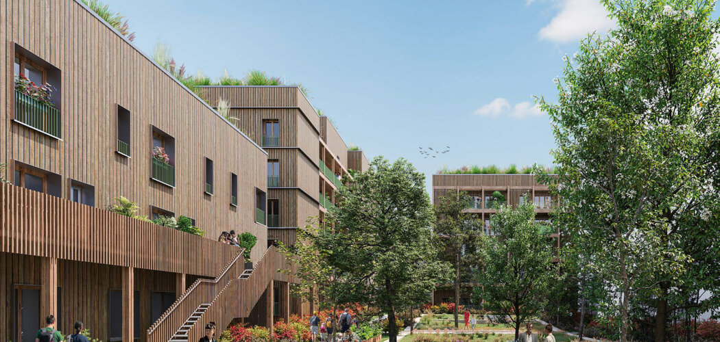 Programme immobilier neuf L’ILOT DES LUMIERES - Ferney-Voltaire à proximité à vélo des Bains des Pâquis (01210) - Référence : 11339