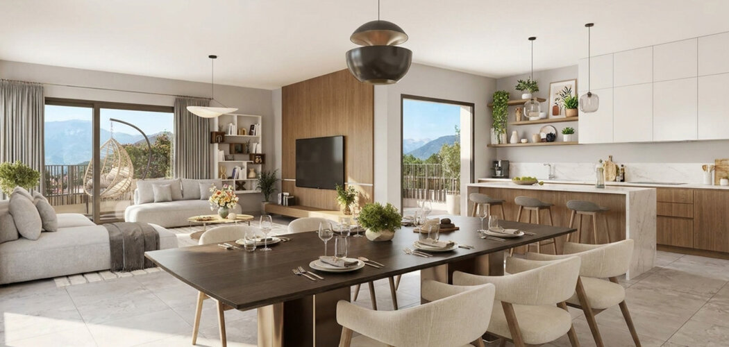 Programme immobilier neuf L'EDEN PARC tranche 2 - Grésy-sur-Aix gare à pied et lac du Bourget à 18 min (73100) - Référence : 18649