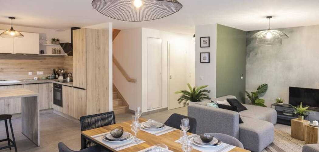 Programme immobilier neuf Les carrés du Poète - Grésy-sur-Isère : logements neufs sécurisés et verdoyants proche des commodités (73460) - Référence : 8424